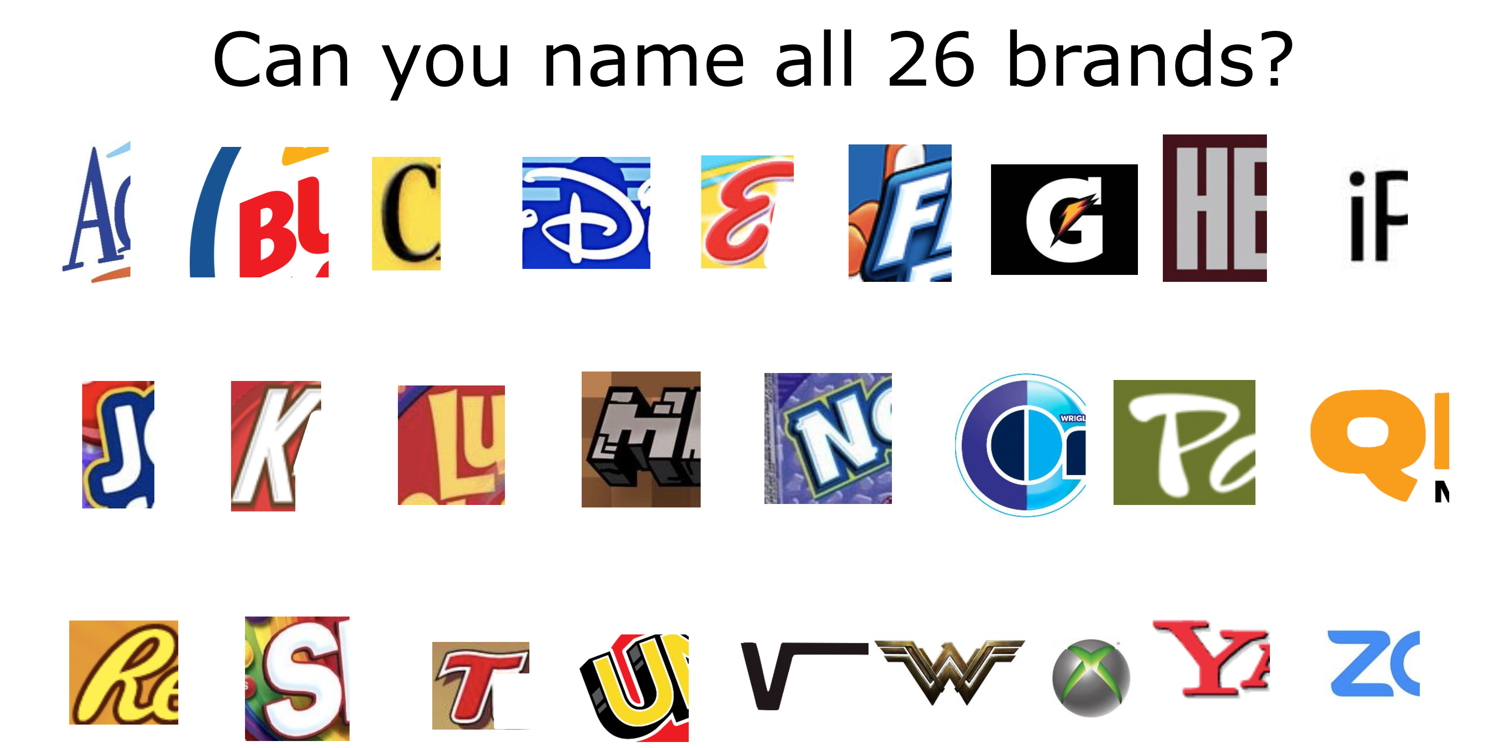A to Z Logo Puzzle
